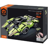 MECHANICAL MASTER 8020 PRO 2.4G REMOTE CONTROL AUTO SPORT GREEN CAR 2-IN-1 335 PIECE STEM BUILDING BLOCK KIT