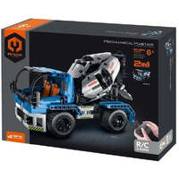 MECHANICAL MASTER 8023 REMOTE CONTROL CEMENTING TRUCK 2-IN-1 394 PIECE STEM BUILDING BLOCK KIT