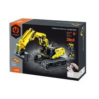 MECHANICAL MASTER 8037 2.4G REMOTE CONTROL AND APP PROGRAMMING EXCAVATOR AND ROBOT 3-IN-1 430 PIECE STEM BUILDING BLOCK KIT