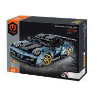 MECHANICAL MASTER 8043 2.4G REMOTE CONTROL AND APP PROGRAMMING SUPERCAR MIDNIGHT BLUE 449 PIECE STEM BUILDING BLOCK KIT