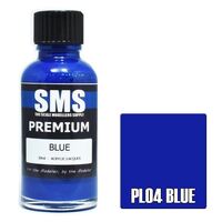 SMS PL04 BLUE PREMIUM ACRYLIC LACQUER GLOSS PAINT 30ML