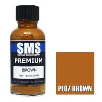 SMS PL07 BROWN PREMIUM ACRYLIC LACQUER GLOSS PAINT 30ML