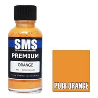 SMS PL08 ORANGE PREMIUM ACRYLIC LACQUER GLOSS PAINT 30ML