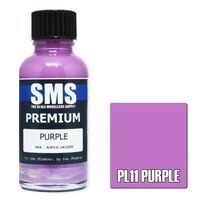 SMS PL11 PURPLE PREMIUM ACRYLIC LACQUER GLOSS PAINT 30ML