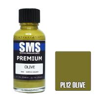 SMS PL12 OLIVE PREMIUM ACRYLIC LACQUER GLOSS PAINT 30ML