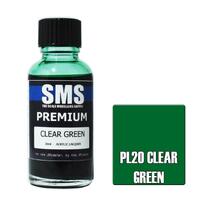 SMS PL20 CLEAR GREEN PREMIUM ACRYLIC LACQUER GLOSS PAINT 30ML