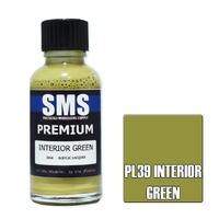 SMS PL39 US INTERIOR GREEN RAL7021 PREMIUM ACRYLIC LACQUER GLOSS PAINT 30ML