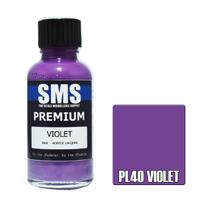 SMS PL40 VIOLET PREMIUM ACRYLIC LACQUER GLOSS PAINT 30ML