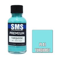 SMS PL41 TURQUOISE PREMIUM ACRYLIC LACQUER GLOSS PAINT 30ML