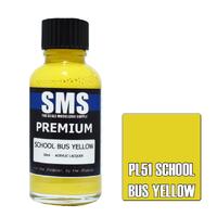 SMS PL51 SCHOOL BUS YELLOW RAL1032 PREMIUM ACRYLIC LACQUER GLOSS PAINT 30ML