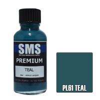 SMS PL61 TEAL PREMIUM ACRYLIC LACQUER PAINT 30ML