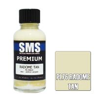 SMS PL76 RADOME TAN FS33613 PREMIUM ACRYLIC LACQUER FLAT PAINT 30ML