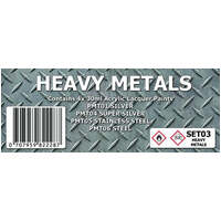 SMS PAINTS SET03 HEAVY METALS COLOUR SET 4x30ML