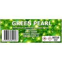 SMS SET10 GREEN PEARL COLOUR SET 4x30ML