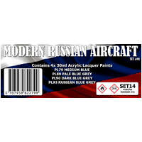 SMS SET14 MODERN RUSSIAN AIRCRAFT COLOUR SET 4x30ML