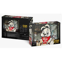 URBAN ART - BANKSY'S GRAFFITI - THUG FOR LIFE BUNNY 1000PC JIGSAW PUZZLE