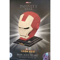 4D PUZZLE MARVEL IRON MAN HELMET 92 PEICES 3D PUZZLE PAPER MODEL KIT