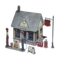 WOODLAND SCENICS D223 GAS STATION HO SCALE MODEL TRAIN BUILDINGS