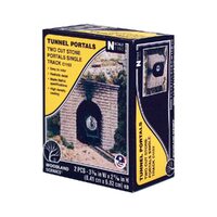 WOODLAND SCENICS C1153  TUNNEL PORTAL N SCALE CUT STONE SINGLE TRACK