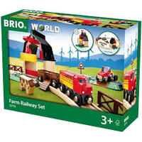 BRIO WORLD 33719 FARM RAILWAY SET 20 PIECE PLAYSET