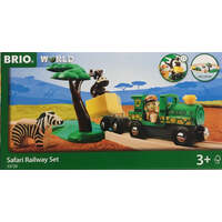 BRIO WORLD 33720 SAFARI RAILWAY SET 17PC