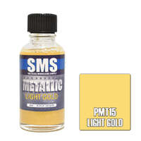 SMS PMT15 LIGHT GOLD METALLIC ACRYLIC LACQUER PAINT 30ML