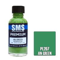 SMS PAINTS PL207 AN GREEN PREMIUM ACRYLIC LACQUER 30ML