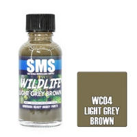 SMS WC04 LIGHT GREY BROWN WILDLIFE ACRYLIC LACQUER GLOSS PAINT 30ML