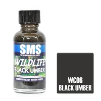 SMS WC06 BLACK UMBER WILDLIFE ACRYLIC LACQUER GLOSS PAINT 30ML