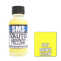 SMS PAINTS PA17 AUTO COLOUR  ABSINTH YELLOW ACRYLIC LAQUER PAINT 30ML