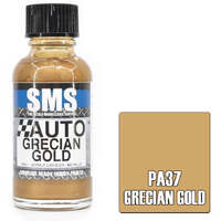 SMS PAINTS PA37 GRECIAN GOLD ACRYLIC LAQUER PAINT 30ML