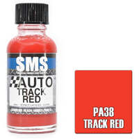 SMS PAINTS PA38 TRACK RED ACRYLIC LAQUER PAINT 30ML