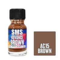 SMS AC15 ADVANCE ACRYLIC LAQUER PAINT BROWN GLOSS 10ML