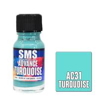 SMS AC31 ADVANCE ACRYLIC LAQUER PAINT TURQUOISE GLOSS 10ML