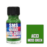 SMS AC33 ADVANCE ACRYLIC LAQUER PAINT MOSS GREEN GLOSS 10ML