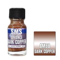 SMS AM08 ADVANCE ACRYLIC LAQUER PAINT DARK COPPER METAL 10ML