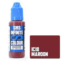 SMS PAINTS IC18 INFINITE COLOUR MAROON SEMI GLOSS 20ML