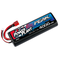 PEAK RACING POWER PLANT LIPO BATTERY 7.4V 4000MAH 45C 2S DEANS PLUG STORE PICKUP ONLY