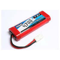 NVISION NV1003 BATTERY NIMH 4700 MAH 7.2V STICK FLAT PLACK WITH TAMIYA PLUG 14 AWG