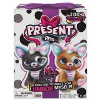 PRESENT PETS ROSE RAINBOW GLITTER PUPS