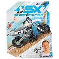 SPIN MASTER SX SUPERCROSS BENNY BLOSS 50 1/10 SCALE DIRT BIKE MODEL