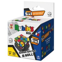 SPIN MASTER RUBIKS ROLL 5 IN 1 TRAVEL PUZZLE GAME