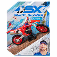 SPIN MASTER SX SUPERCROSS JUSTIN BARACIA 51 1/10 SCALE DIRT BIKE MODEL