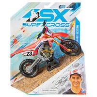 SPIN MASTER SX SUPERCROSS CHASE SEXTON 23 1/10 SCALE DIRT BIKE MODEL