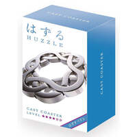 HANAYAMA HUZZLE CAST COASTER DISASSEMBLE AND ASSEMBLE TYPE METAL PUZZLE DIFFICULTY  LEVEL 4