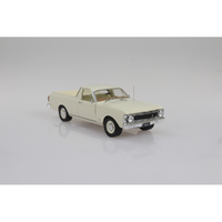 DDA DDA2487 1969 FORD XW UTE POLAR WHITE FULLY DETAILED WITH OPENING DOORS BONNET AND TAILGATE 1/24 SCALE DIECAST MODEL