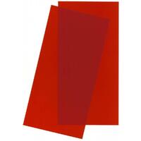 EVERGREEN SCALE MODELS 9901 RED TRANSPARENT SHEET .010X6X12 SHEET STYRENE 2 SHEETS