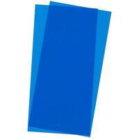 EVERGREEN SCALE MODELS 9902 BLUE TRANSPARENT SHEET .01X6.12 SHEET STYRENE 2 SHEETS