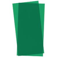 EVERGREEN SCALE MODELS 9903 GREEN TRANSPARENT SHEET .01X6X12 SHEET STYRENE 2 SHEETS