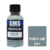 SMS PL109 V/LINE GREY AUSTRALIAN RAIL PREMIUM ACRYLIC LACQUER FLAT PAINT 30ML